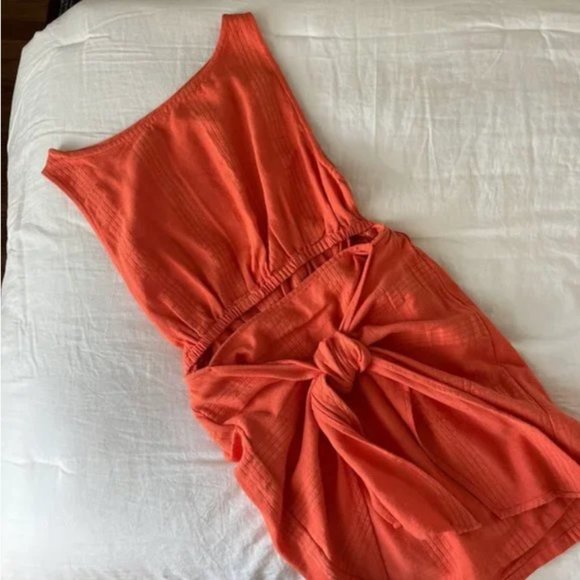 Free People Cutout Tie Mini Dress - Picture 4 of 6